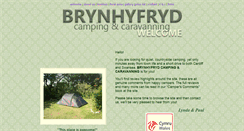 Desktop Screenshot of brynhyfrydcampingcaravanning.co.uk