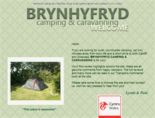 Tablet Screenshot of brynhyfrydcampingcaravanning.co.uk